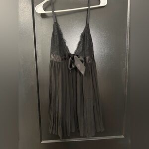 Victoria's Secret Black Lace Chemise